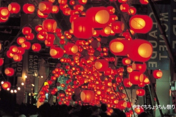 日本三大火祭り　山口七夕ちょうちん祭り