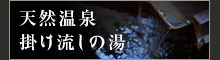 天然温泉掛け流し