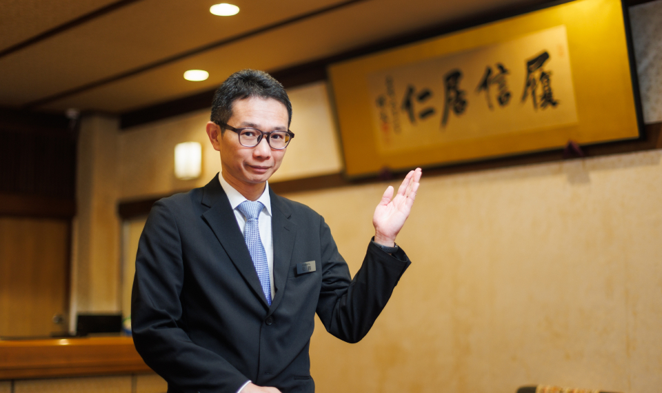 副社長（松田 健慈）さんのインタビュー写真