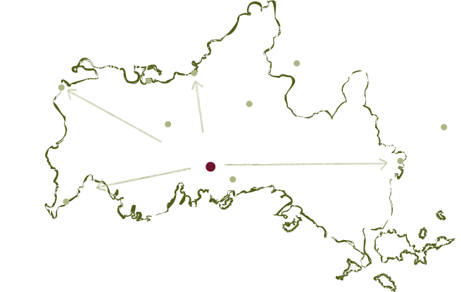 山口県のおすすめ観光スポットmap